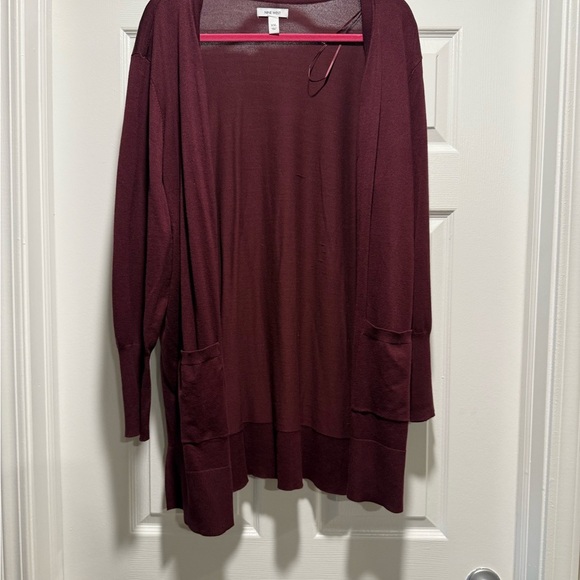 Nine West Maroon Cardigan - Picture 2 of 5